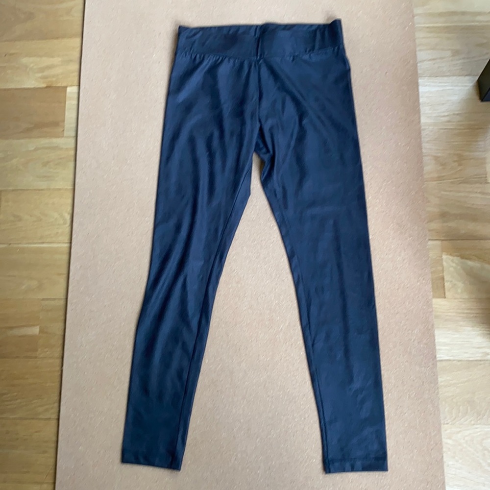 Faux leather pants